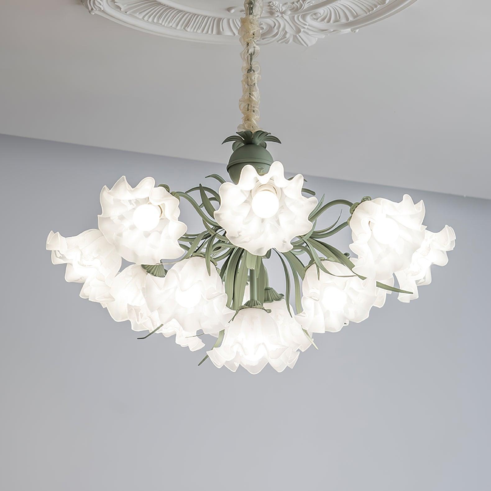 Lily of the Valley Flower Chandelier-labpiecesign