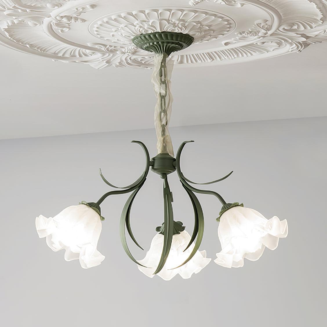 Lily of the Valley Flower Chandelier-labpiecesign