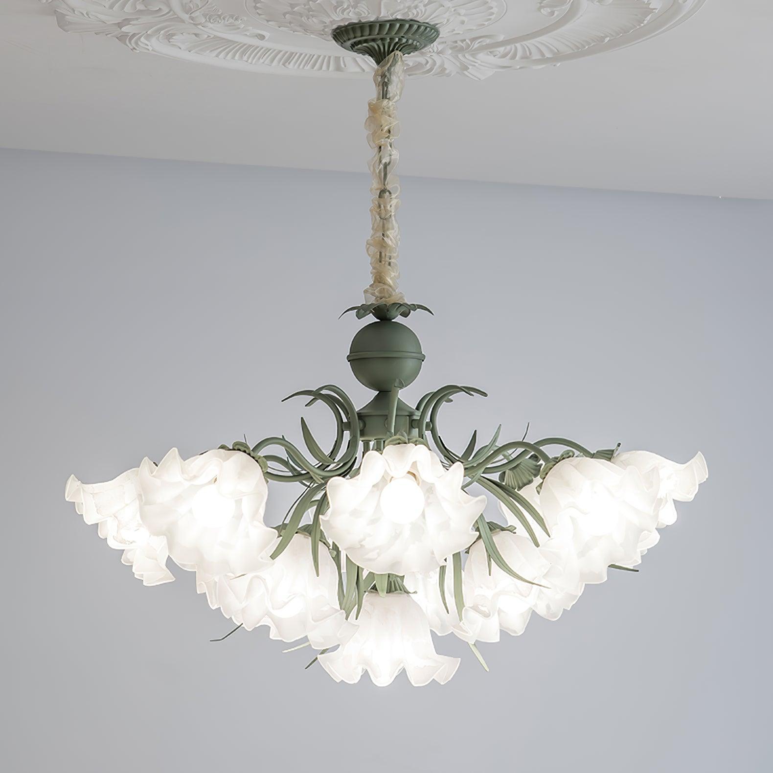 Lily of the Valley Flower Chandelier-labpiecesign