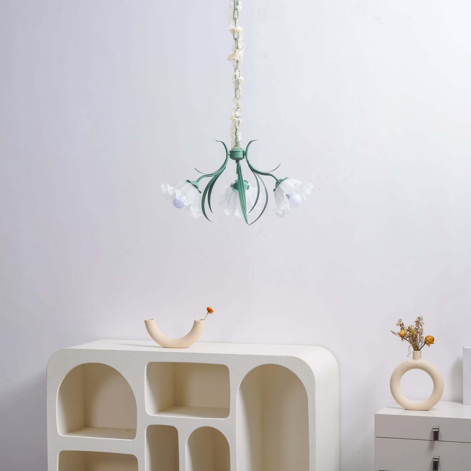Lily of the Valley Flower Chandelier-labpiecesign