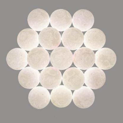 Moon Speckle Glass Lunar Indoor Pendant Light-labpiecesign