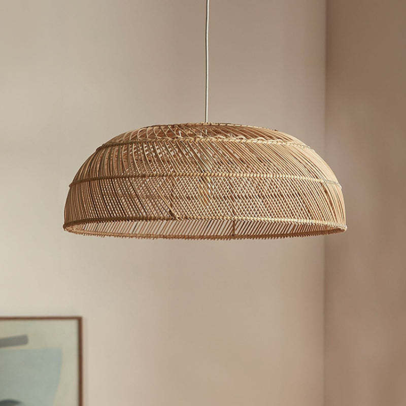 Modern Boho Rattan Pendant Light Weaving Hanging Light Fixture