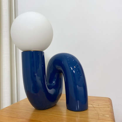 Spiral Glass Table Lamp-labpiecesign