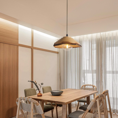 Japanese style solid wood pendant light bar lamps-labpiecesign