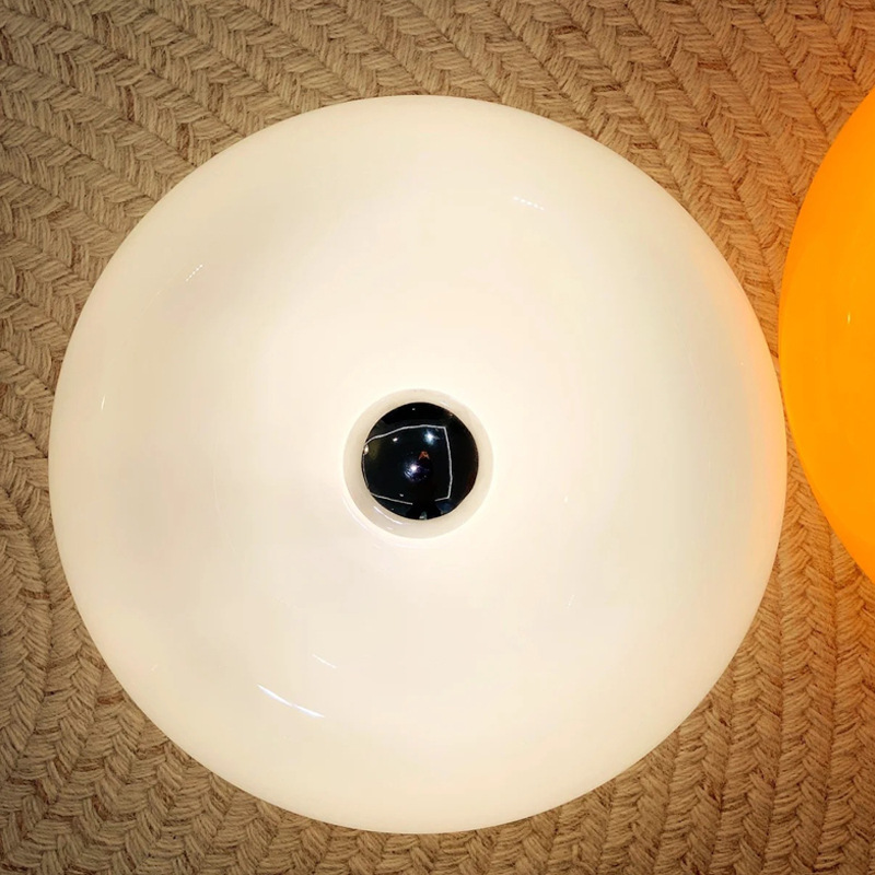 Medieval style donut wall lamp Touch control Orange Bauhaus bedside lamp-labpiecesign