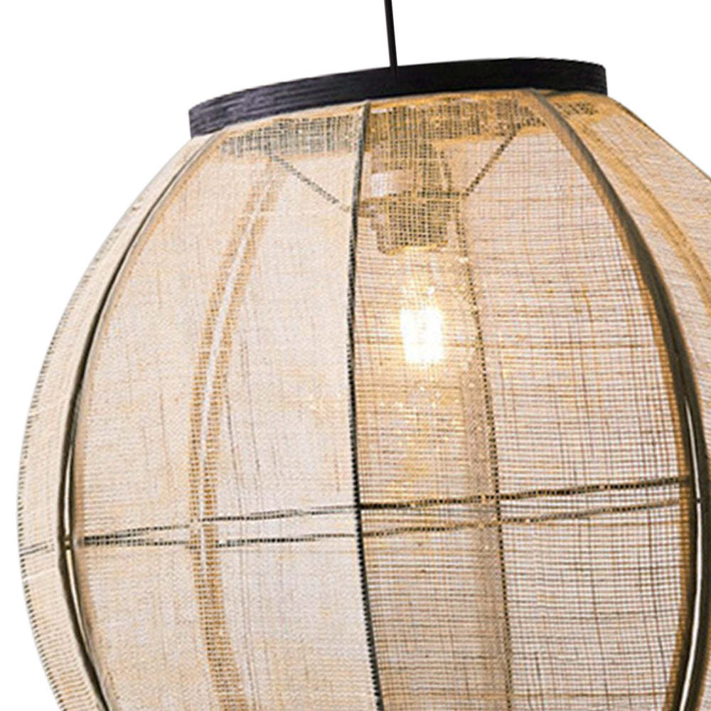 Vintage Fabric Pendant Lights Handwoven-labpiecesign