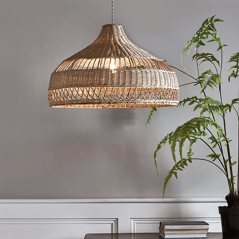 Natural Handmade Rattan Pendant Lamp Decorative Chandelier