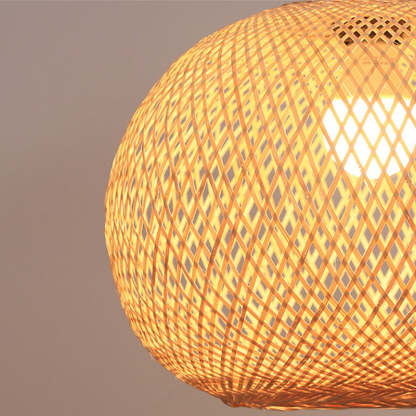 Bamboo Woven Chandeliers Decorative Pendant Lampshades-labpiecesign