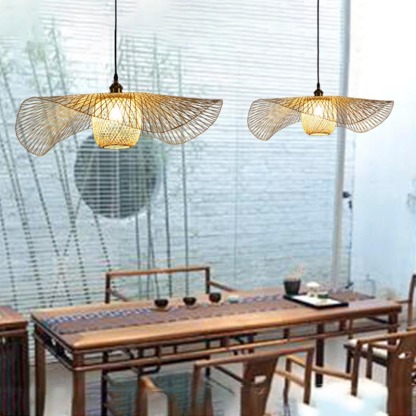High Quality Creative Wicker Bamboo Pendant Light-labpiecesign