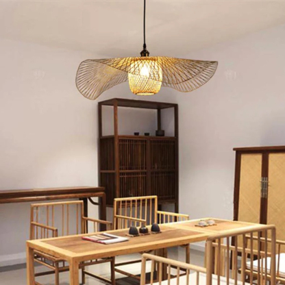 High Quality Creative Wicker Bamboo Pendant Light-labpiecesign