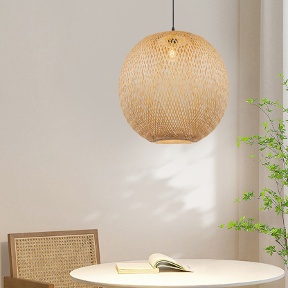 Bamboo Woven Chandeliers Decorative Pendant Lampshades-labpiecesign
