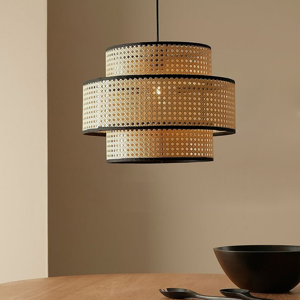 Nordic Creative Rattan Ceiling Hanging Light For Living Room