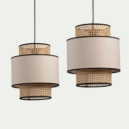 Creative Hand-woven Rattan Pendant Light For Living Room-labpiecesign
