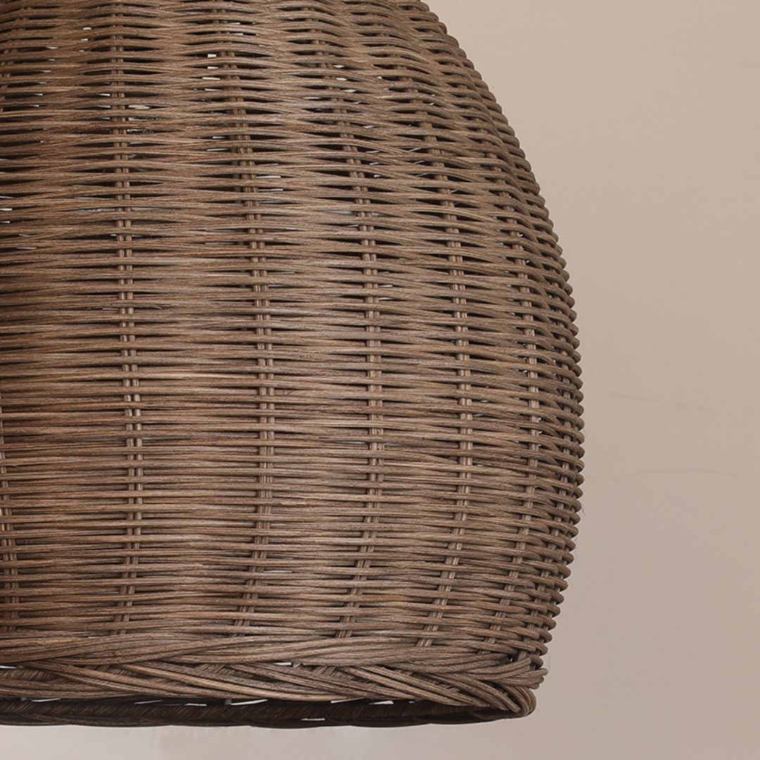 Wabi Sabi Restaurant Chandelier Simple Retro Rattan Light-labpiecesign
