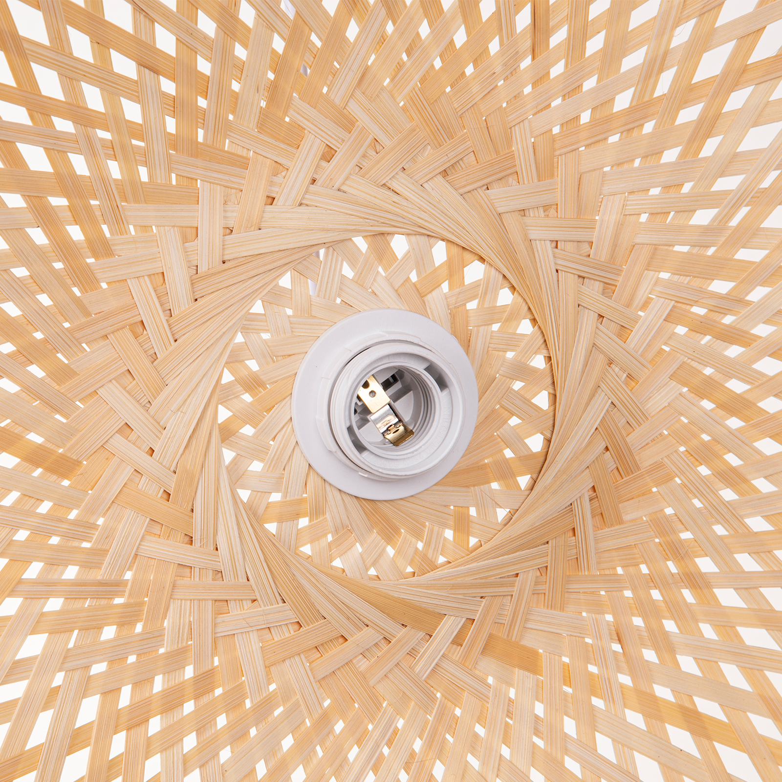 Irregular Bamboo Pendant Light For Bedroom