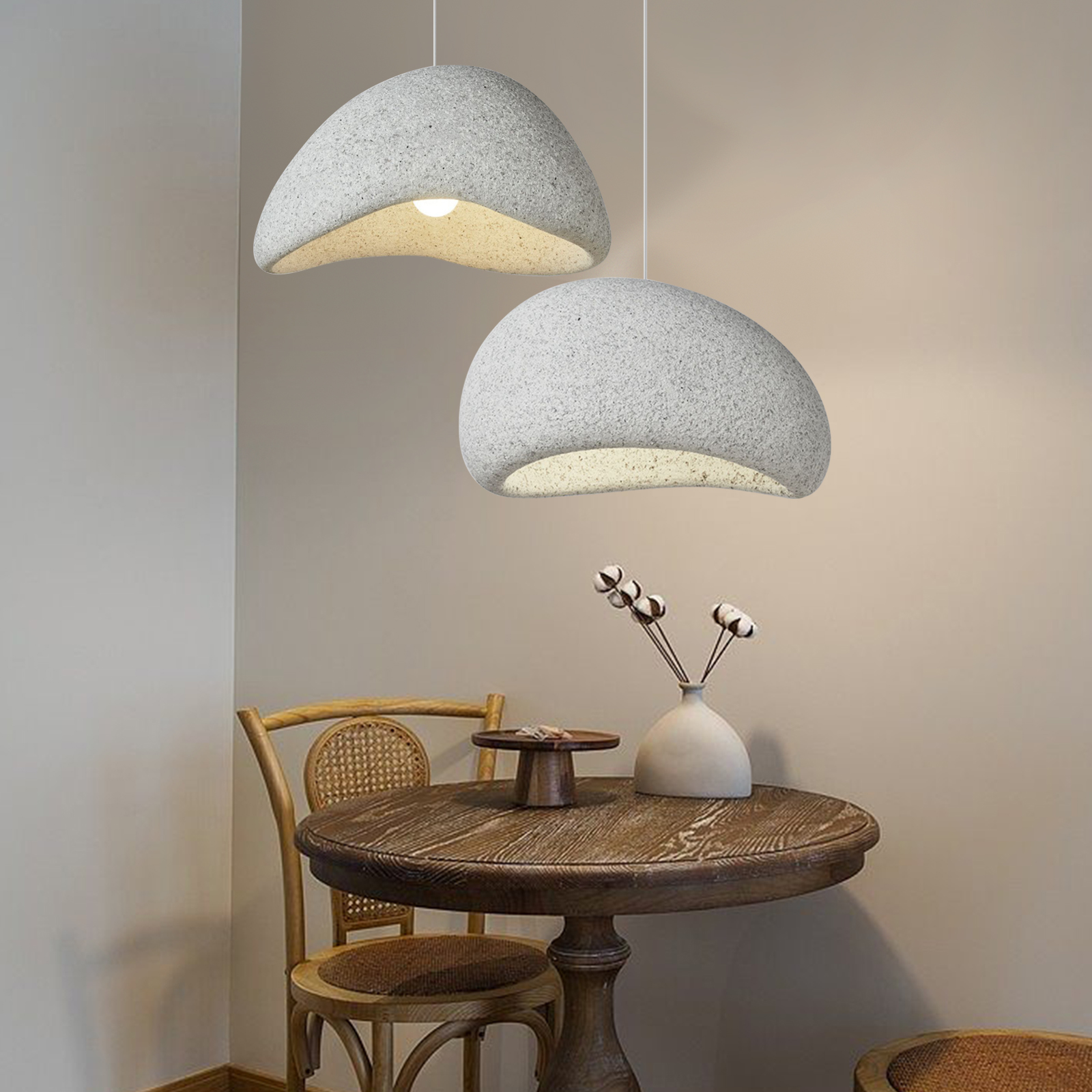 Modern Wabi-sabi Chandelier Dining Room Light