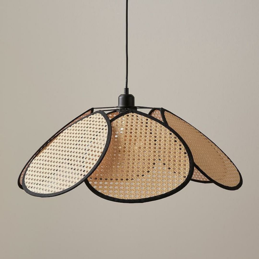New wabi-sabi style retro restaurant bar rattan lamp-labpiecesign
