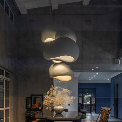 Wabi Sabi Resin Industrial Style Exhibition Hall Decorative Chandeliers-labpiecesign