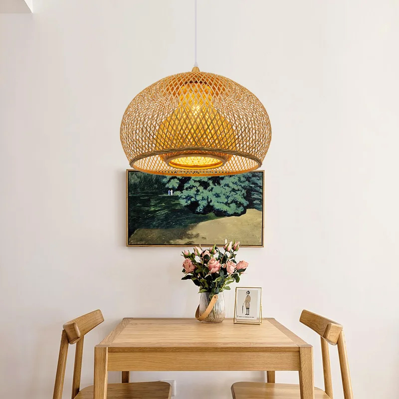 Wicker Chandelier Lighting Pendant Lamp Bamboo Pendant Light -labpiecesign