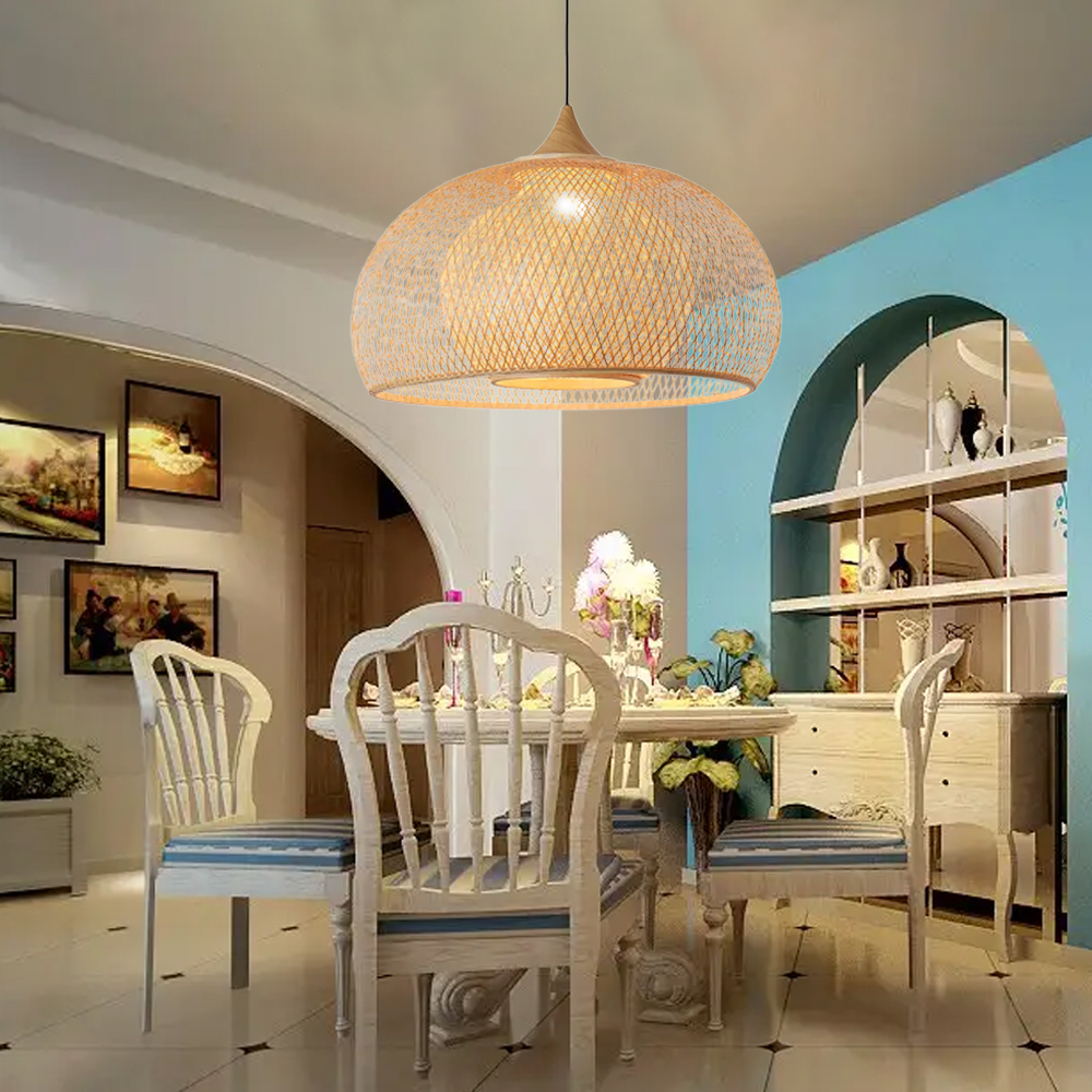 Wicker Chandelier Lighting Pendant Lamp Bamboo Pendant Light -labpiecesign