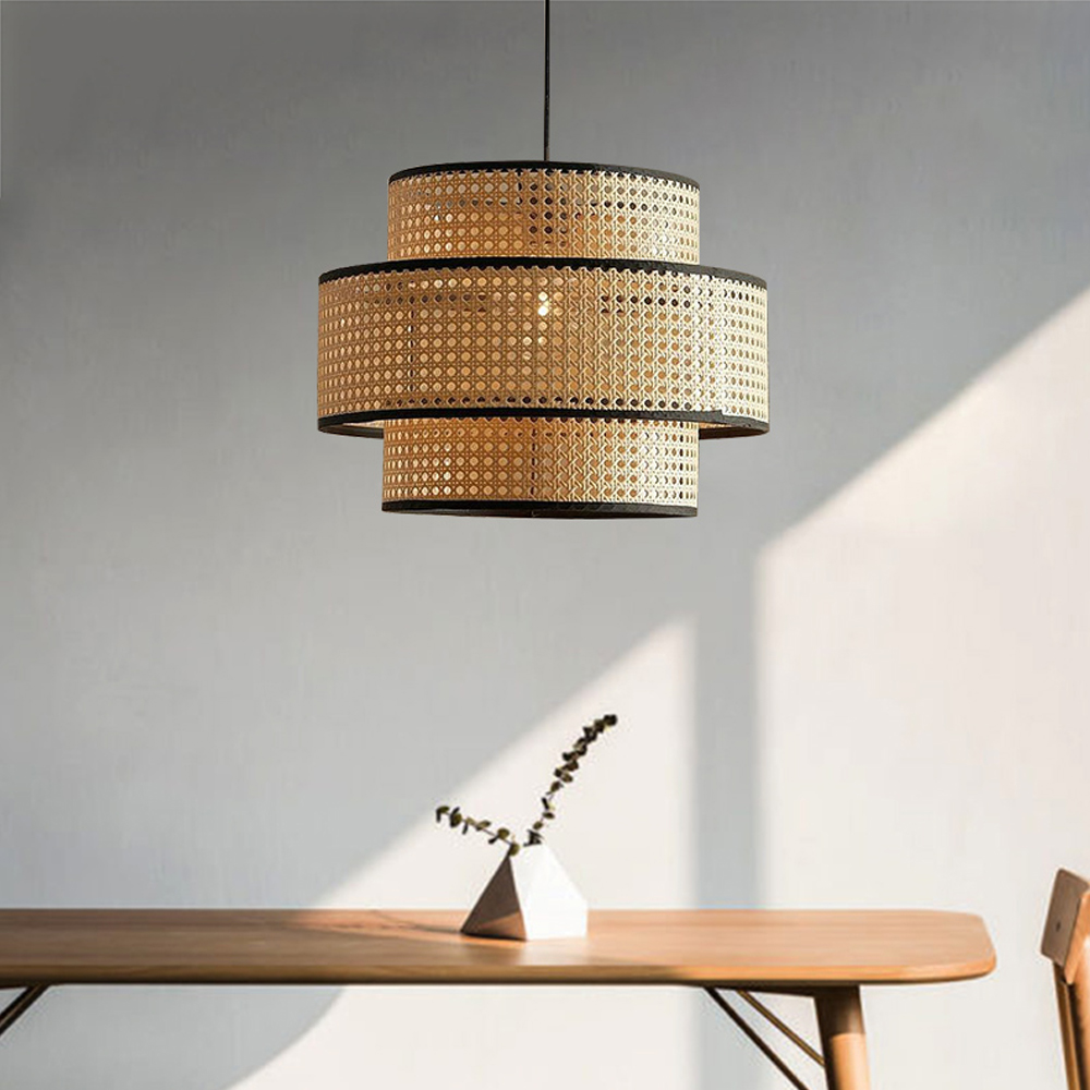 Nordic Creative Rattan Ceiling Hanging Light For Living Room