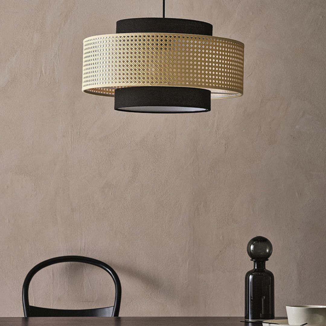 Creative Weaving Lamps Hanging Rattan Pendant Light -labpiecesign