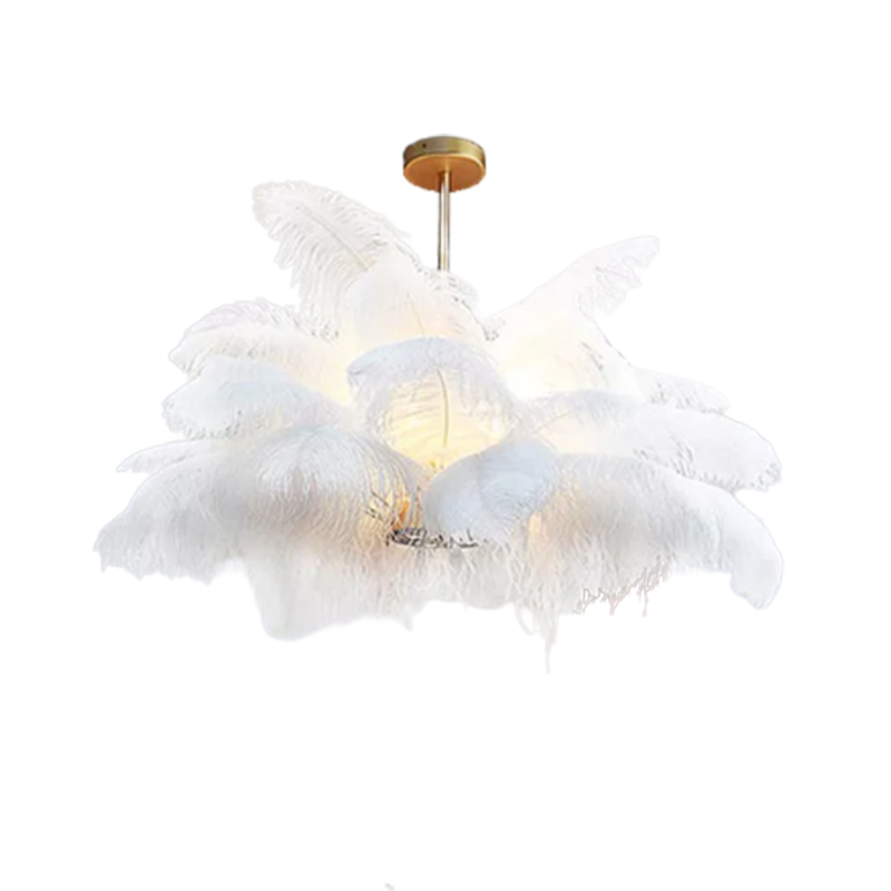 Modern Feather Home Chandelier Nordic Craft Pendant Lighting