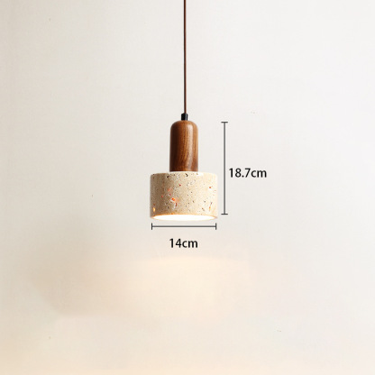 Yellow Hole Stone Japanese Style Wabi-Sabi Style Bedroom Bedside Chandelier-labpiecesign