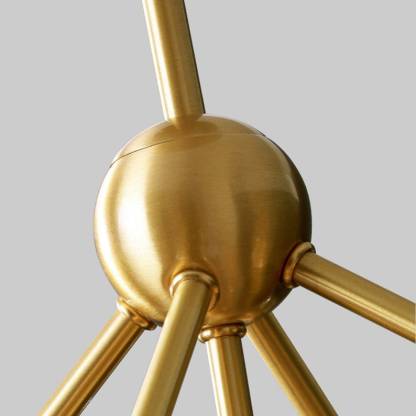 Modern Brass Bubble Pendant Light Metal Round 3/5 Heads Ceiling Light Fixture-labpiecesign