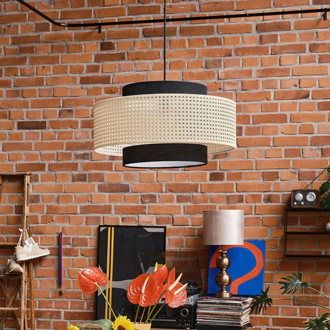 Creative Weaving Lamps Hanging Rattan Pendant Light -labpiecesign