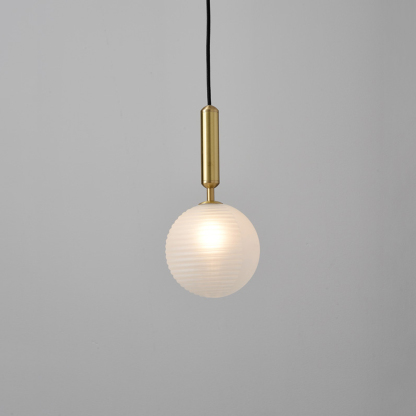Nordic Luxury Glass Bubble Chandelier Simple High-end Copper Metal Pendant Light-labpiecesign