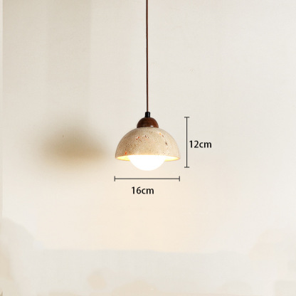Yellow Hole Stone Japanese Style Wabi-Sabi Style Bedroom Bedside Chandelier-labpiecesign