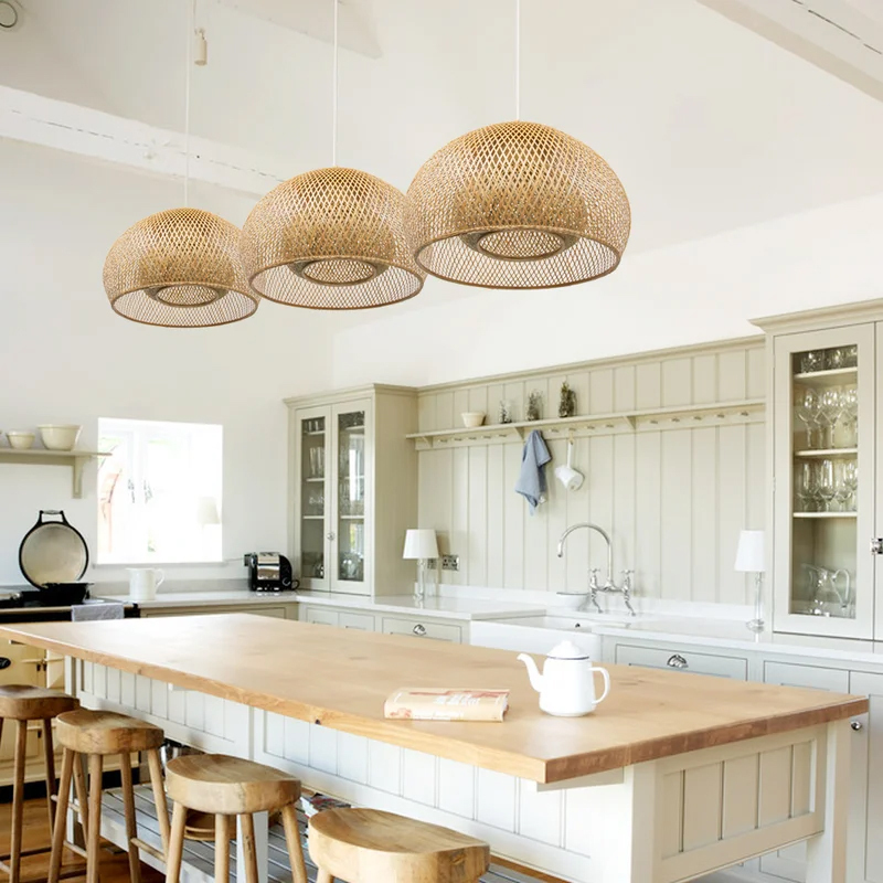 Wicker Chandelier Lighting Pendant Lamp Bamboo Pendant Light -labpiecesign