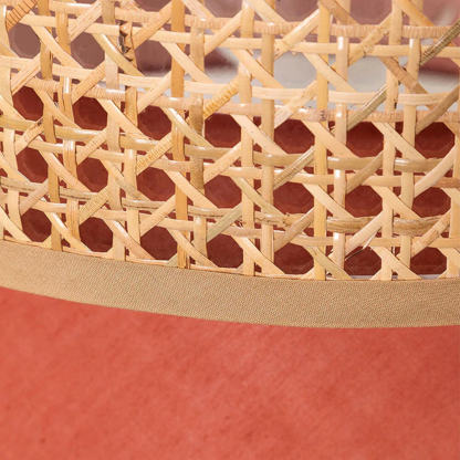 Home Decor Creative Orange Retro Rattan Pendant Light-labpiecesign