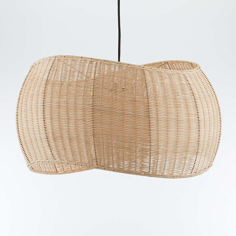 Asymmetric design rattan light pendant beacon nordic dining room chandelier