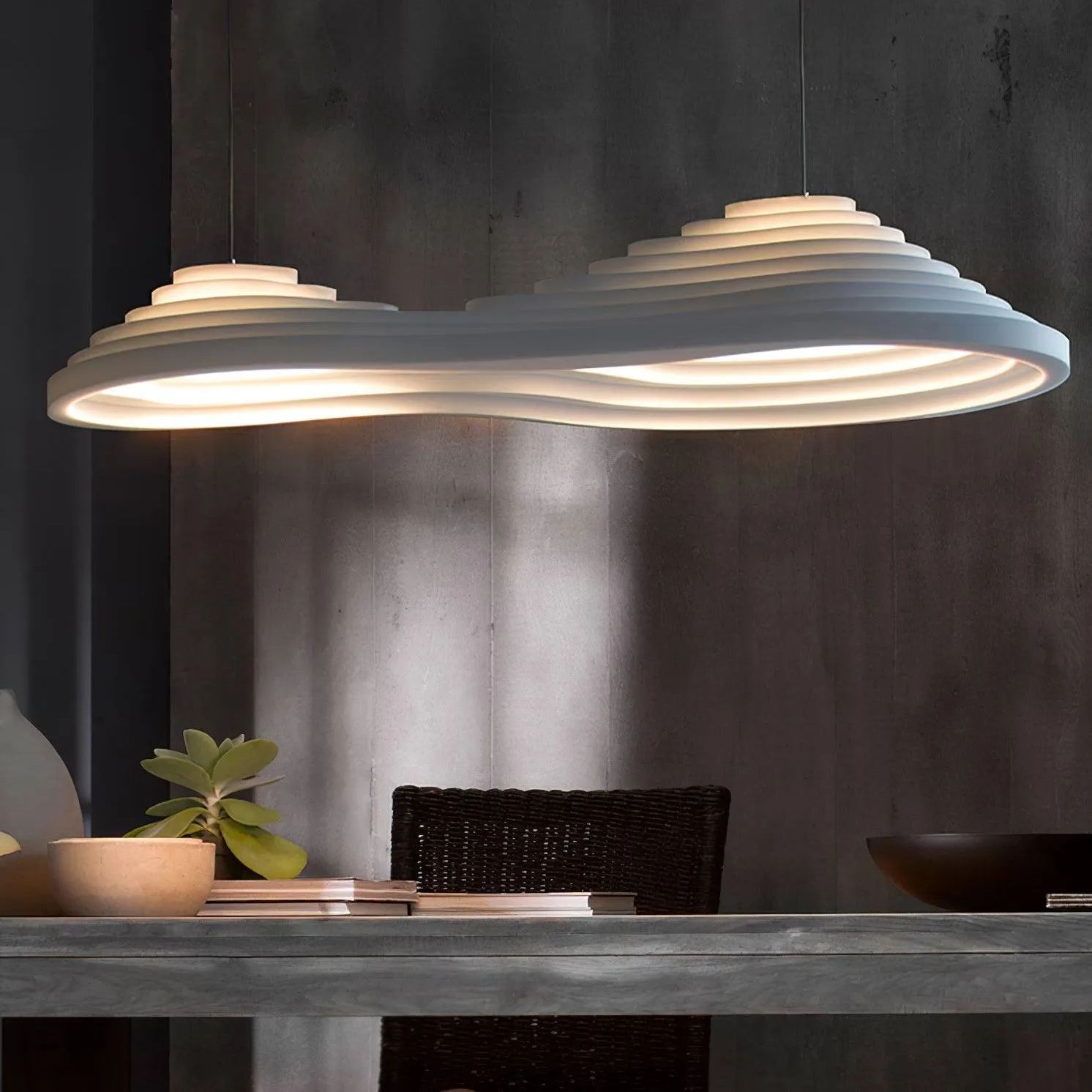 Rice Field Acoustic Acrylic Lamps-labpiecesign