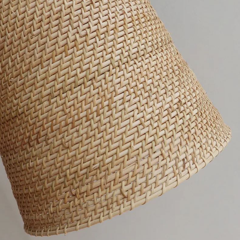 Big Sur Coastal Interior Design  Rattan Pendant Light-labpiecesign