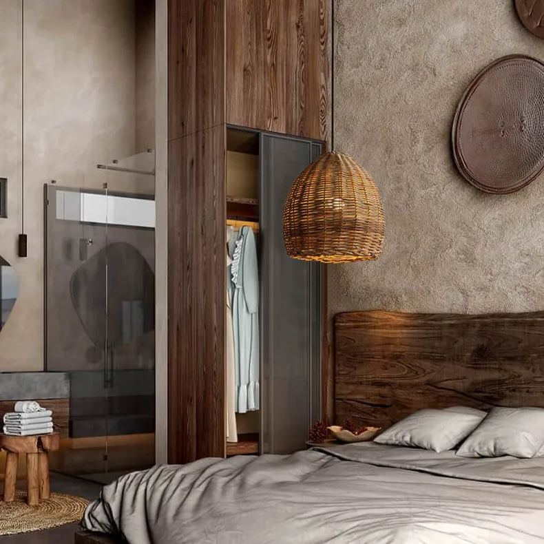 Wabi-sabi  Pendant Light Japanese Rattan Pendant lamp-labpiecesign