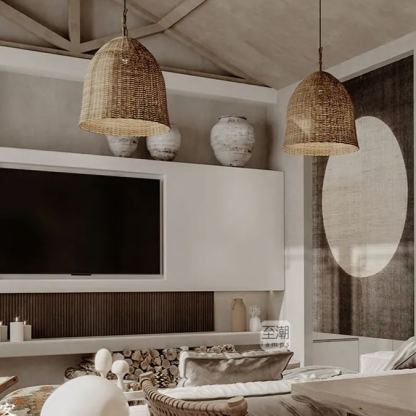 Wabi Sabi style Japanese  bar table lamp retro chandelier for livingroom-labpiecesign