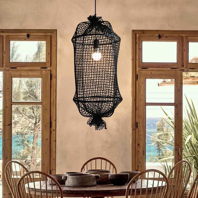 Creative Design Nylon Rope Fishnet Weaving Lamp-labpiecesign
