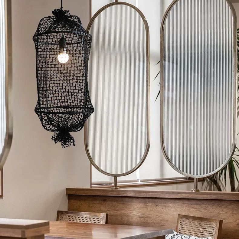 Creative Design Nylon Rope Fishnet Weaving Lamp-labpiecesign