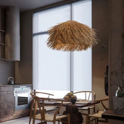 Japanese Style Vintage Grass Light Chandelier Rattan Pendant Light-labpiecesign