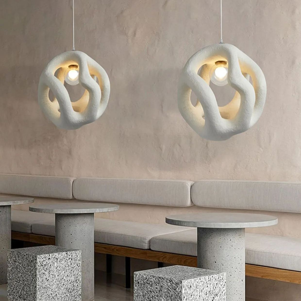 Japanese retro wabi-sabi style pendant light-labpiecesign