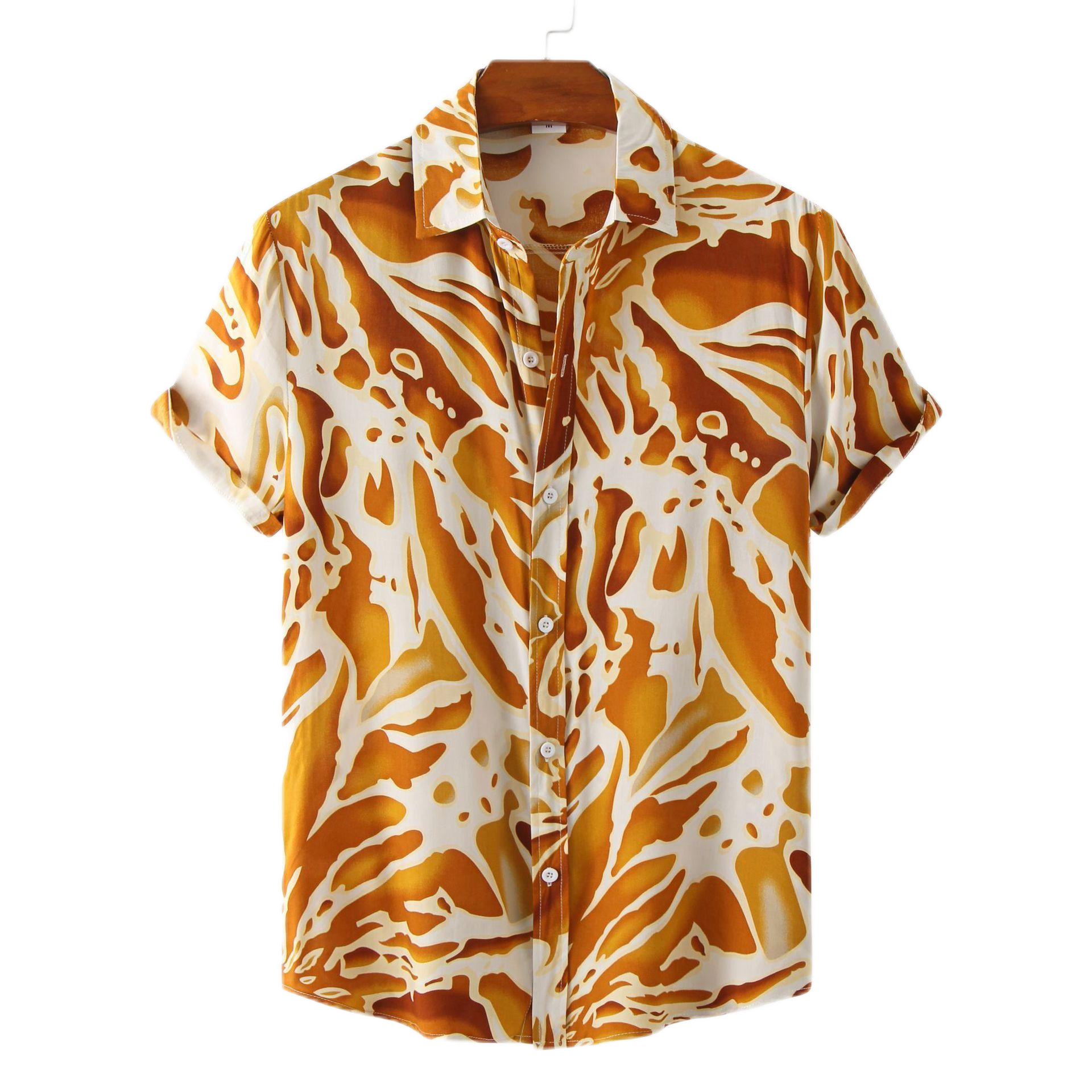 Men's Sean Render Printing Casual Short-sleeved Shirt-poisonstreetwear.com
