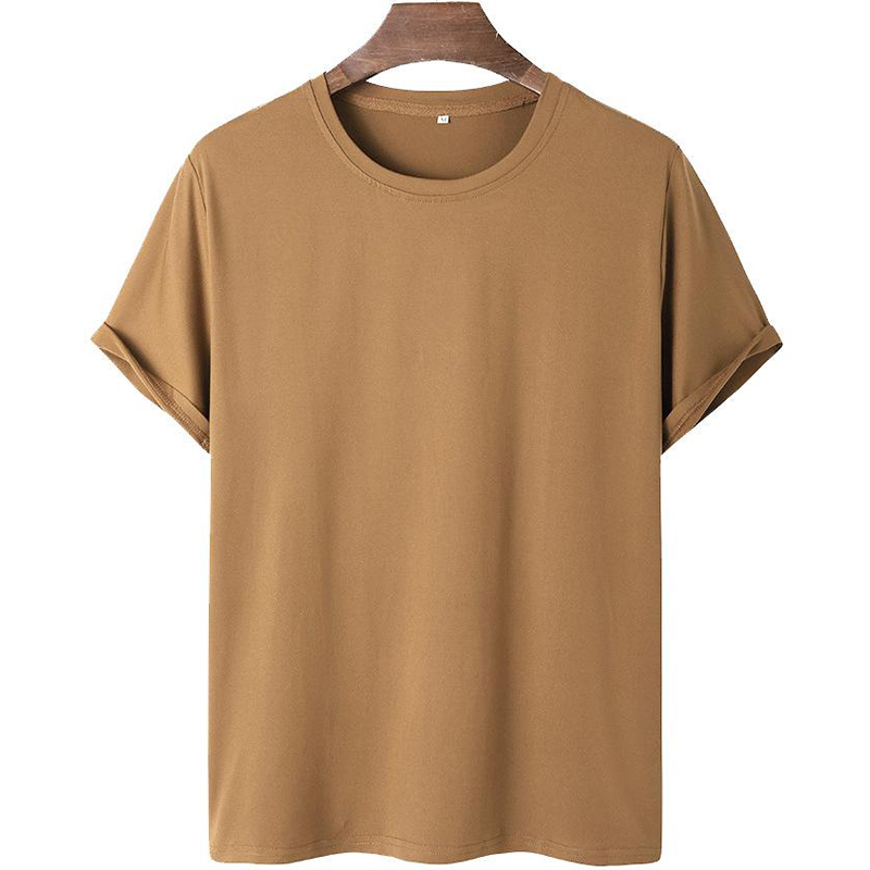 Men's Solid Color Crew Neck Short Sleeve Casual T-shirt-poisonstreetwear.com