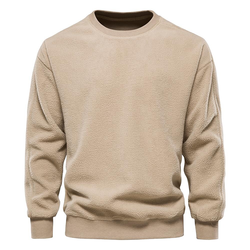 Poisonstreetwear Men's Fleece Solid Color Shoulder Drop Pullover Sweatshirt-poisonstreetwear.com
