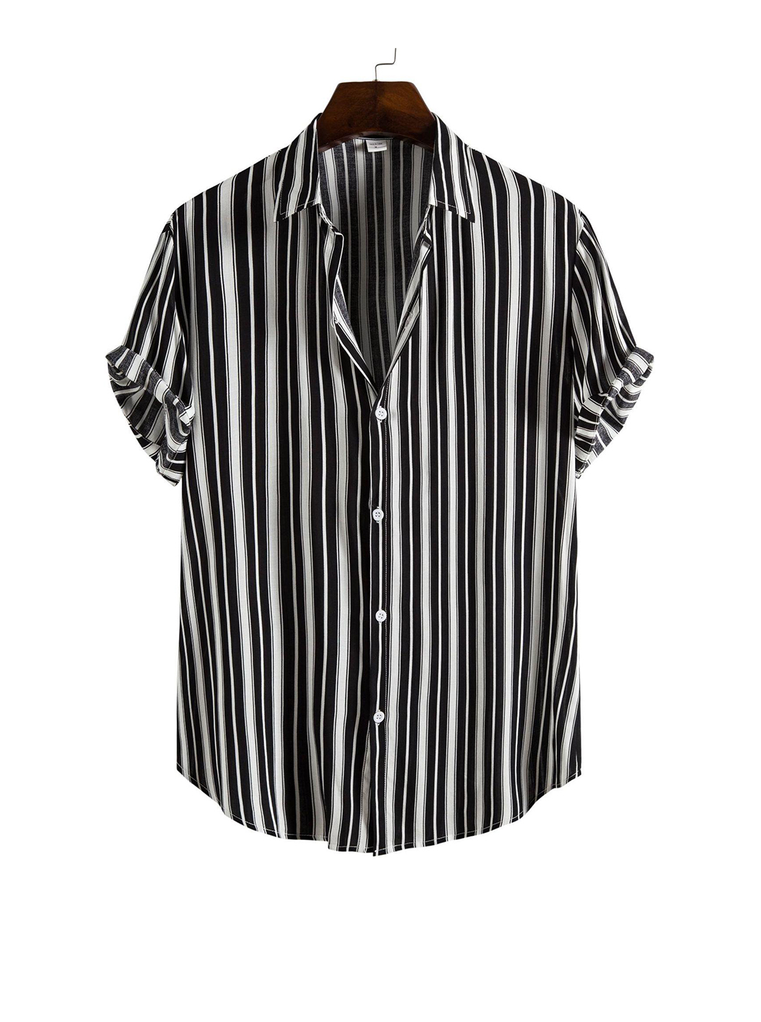 Men's Michael Striped Short Sleeve Shirt-poisonstreetwear.com
