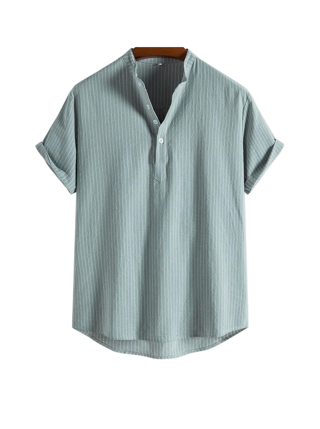 Clarence Striped Short Sleeve Shirt-poisonstreetwear.com