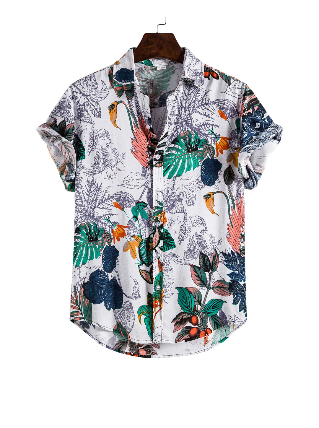 Men's Patrick Resort Print Short Sleeve Shirt-poisonstreetwear.com