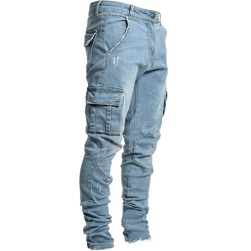 Men's Bryson Side Pocket Stretch Slim Fit Jeans-poisonstreetwear.com